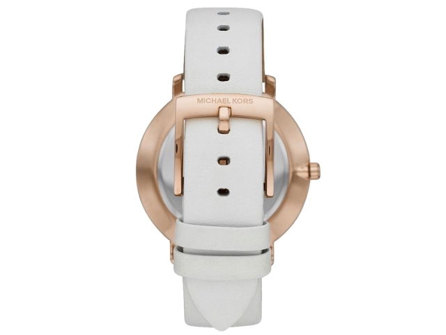 Oryginalny pasek Michael Kors Pyper MK2800 biały skóra Rose Gold 18mm